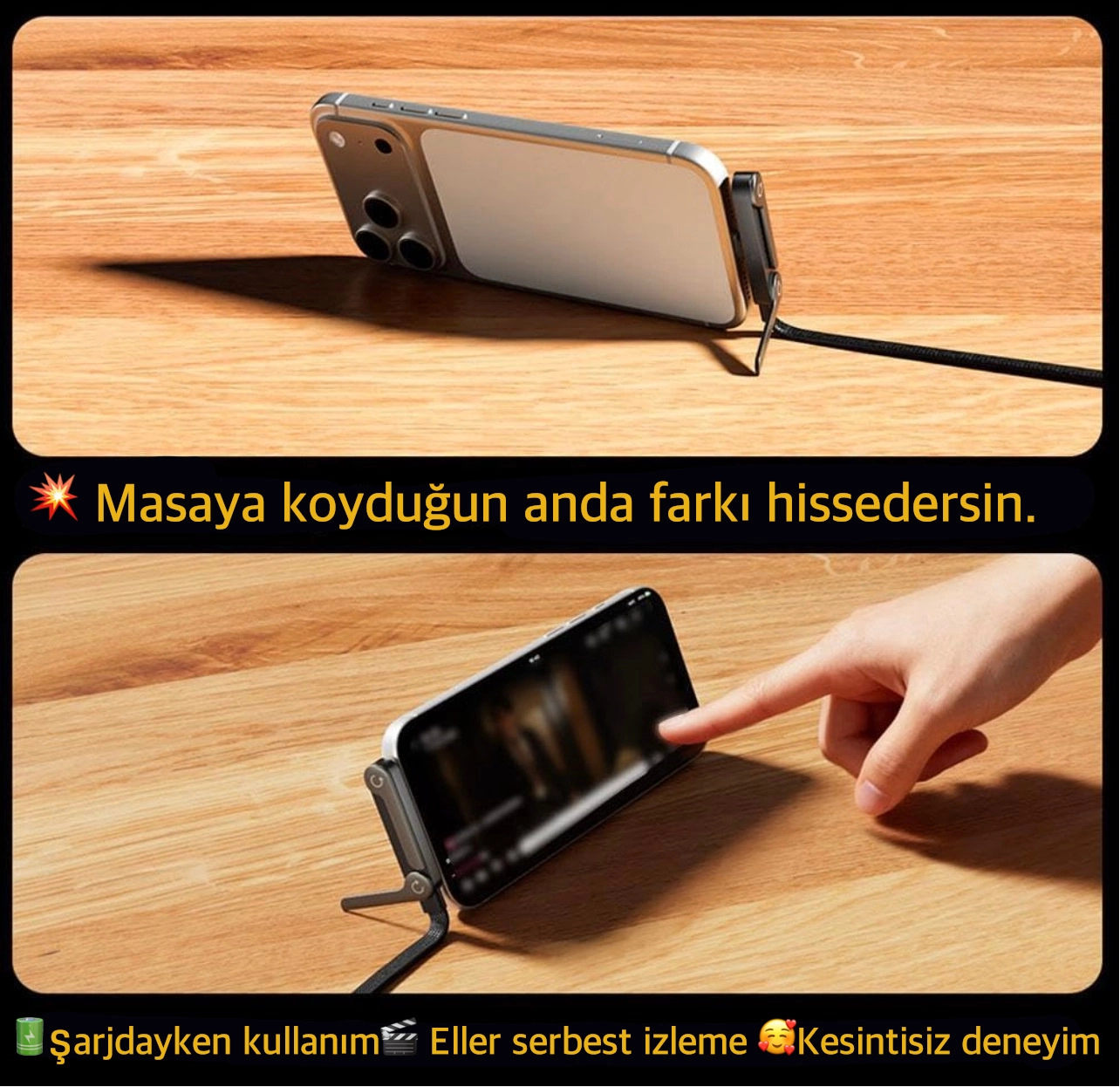 Hacıyatmaz Kablo Type-C 240W Premium 48 Telli Örgü Zırhlı Şarj Kablosu